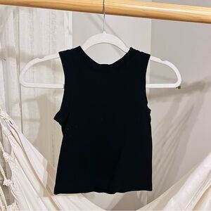 Aura Black Sleeveless Top